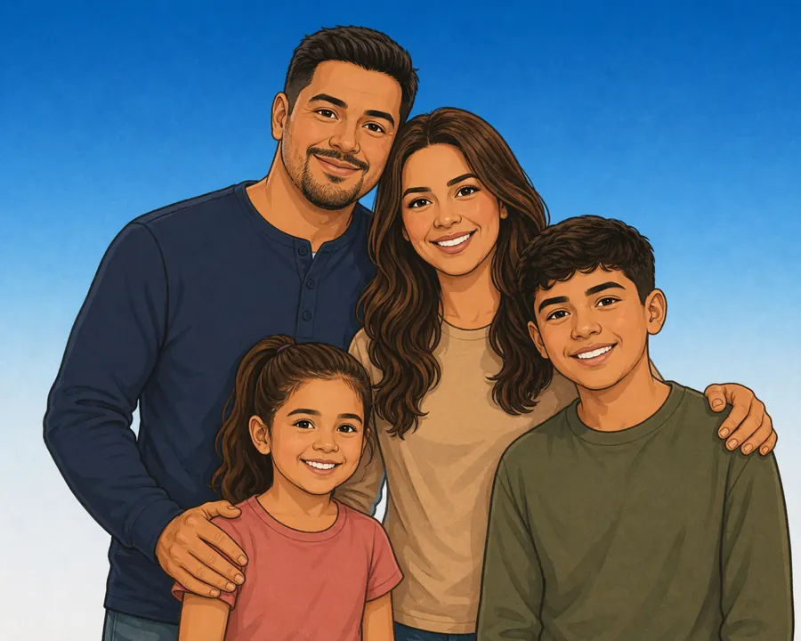 The Compadre with a family